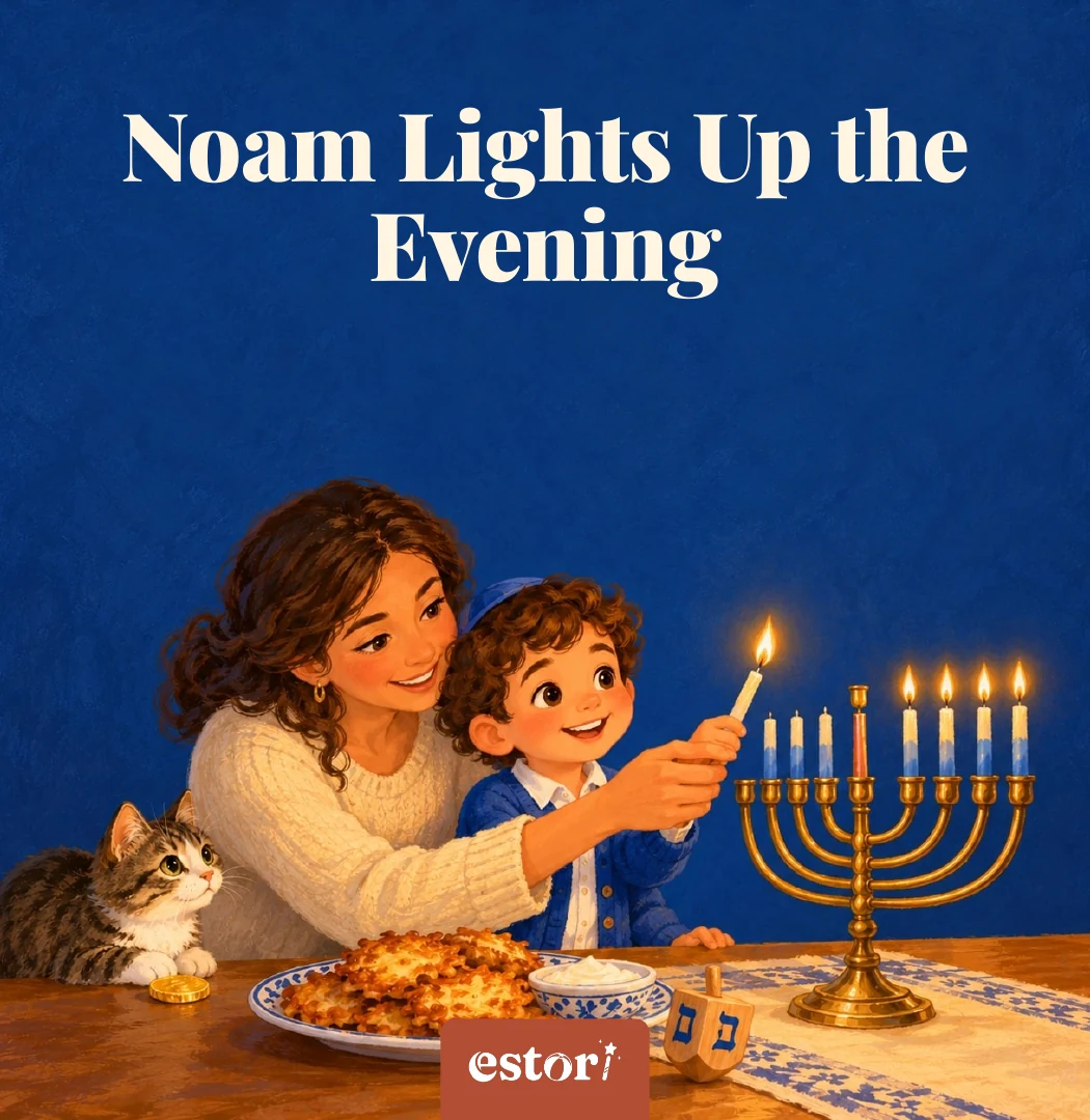 Cover of Noam Lights Up the Evening featuring Noam
