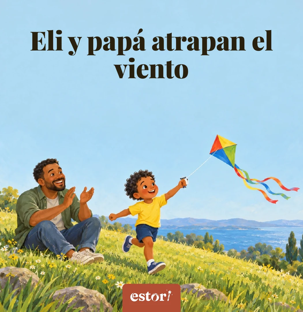 Portada de «Eli y papá atrapan el viento» con Eli