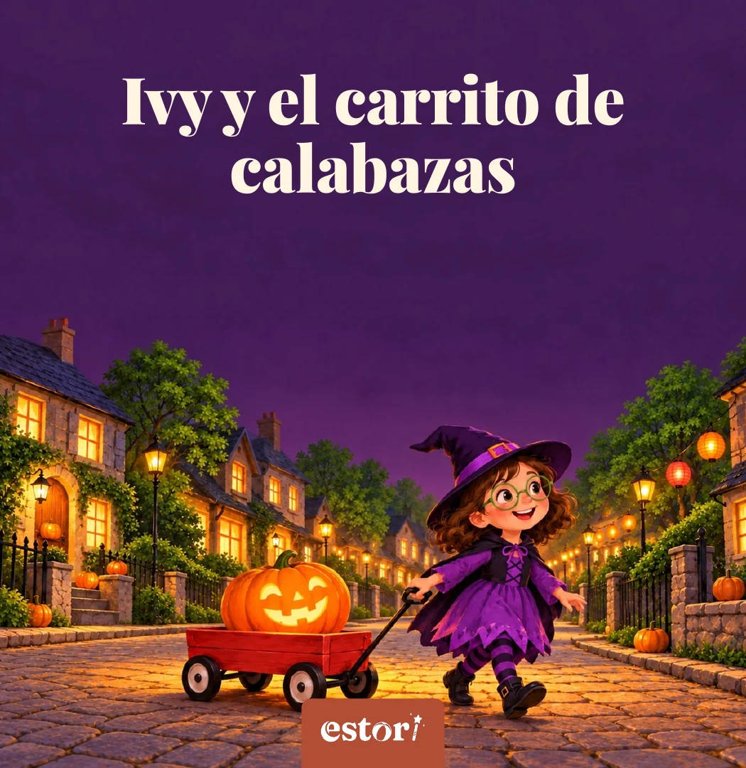 Portada de «Ivy y el carrito de calabazas» con Ivy