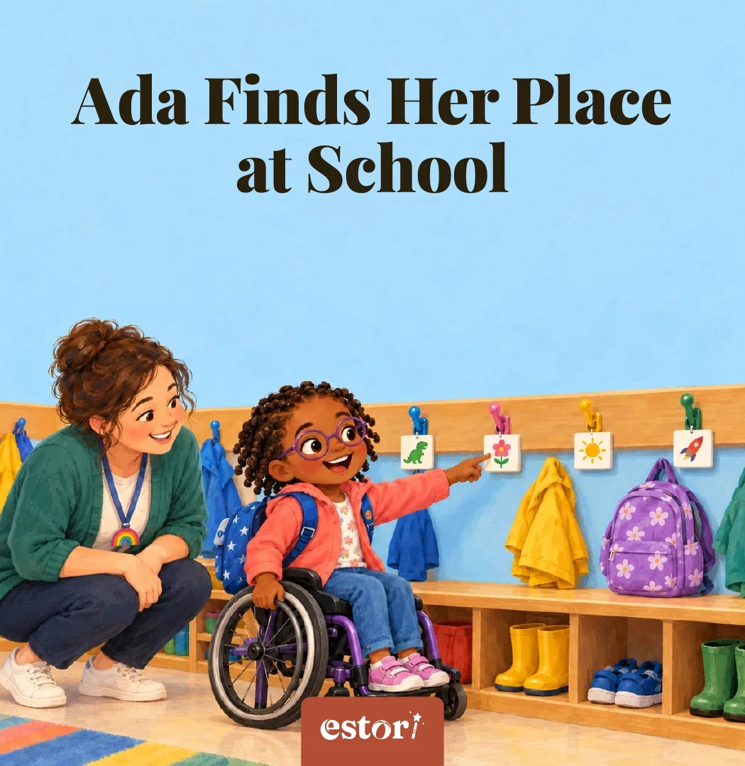 Cover of Ada Finds Her Place at School featuring Ada