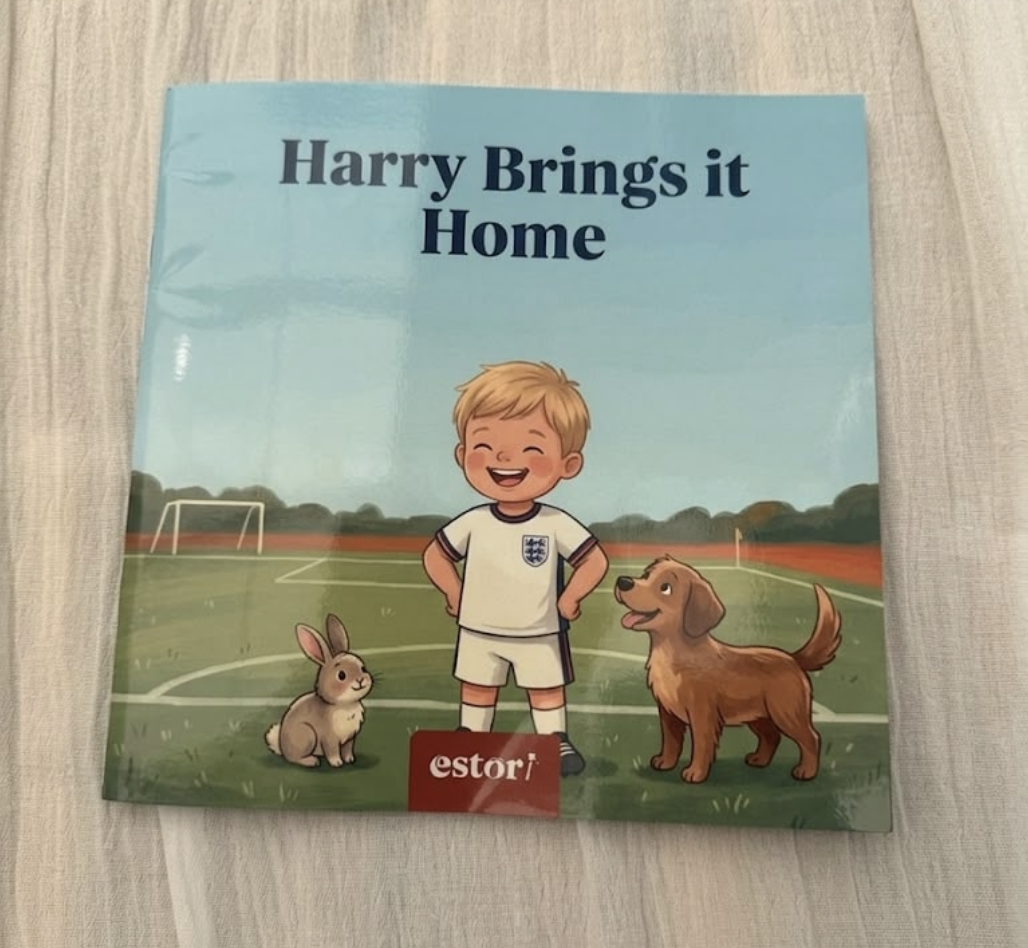 A personalized estori hardcover storybook