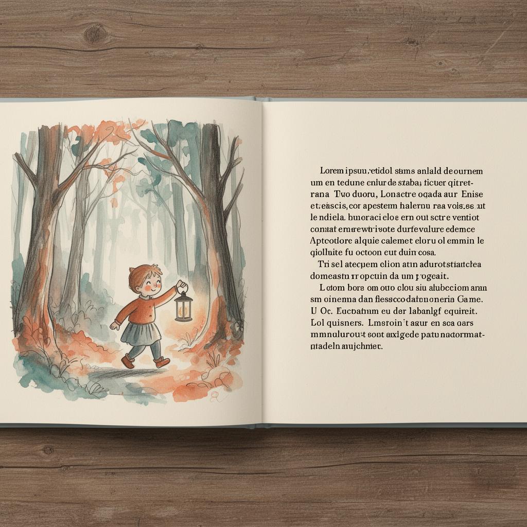 Sample story spread mockup
